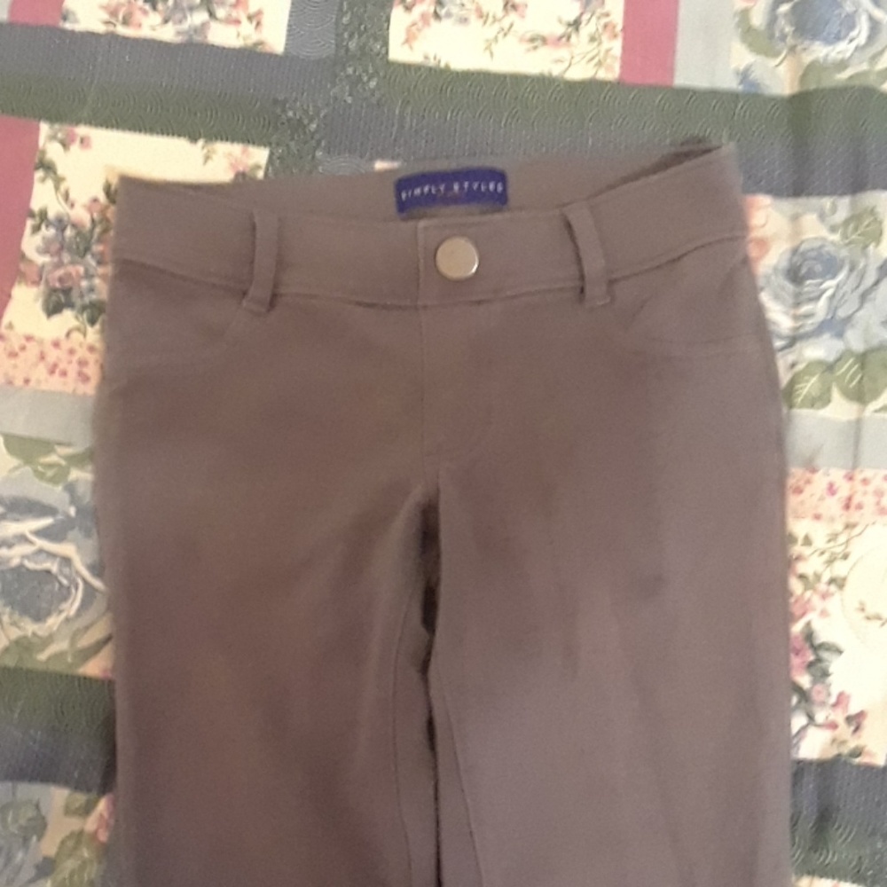 girls grey pants